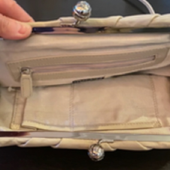 NWOT Convertible Leather Clutch - Taupe - Picture 6 of 7